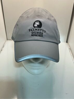 Ponyflo Palmetto Dunes Hilton Head Gray Adjustable Golf Hat Cap